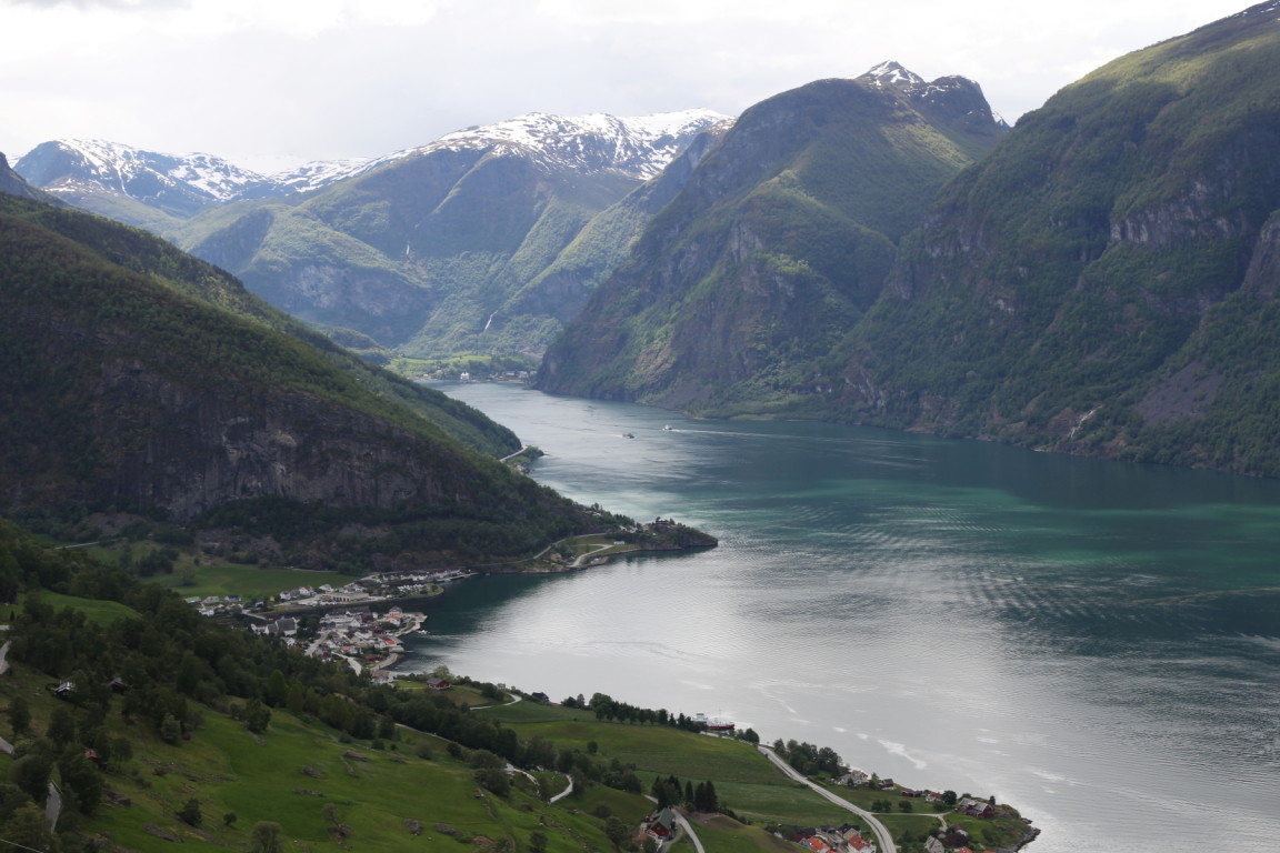 Aurlandsfjorden from Stegastein Viewpoint, Norway